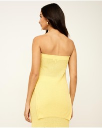 Dazie - St Tropez Knit Strapless Top