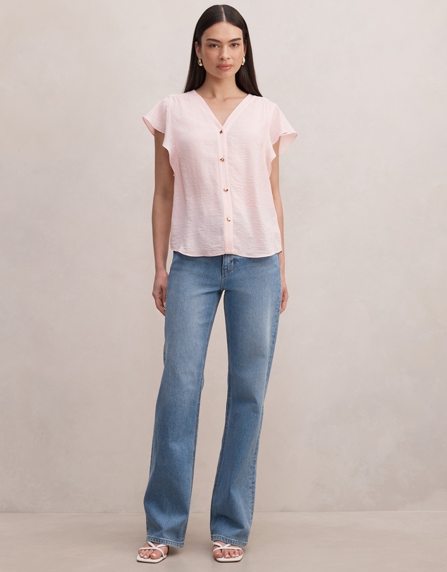 Forever New - Cecilia Flutter Sleeves Blouse