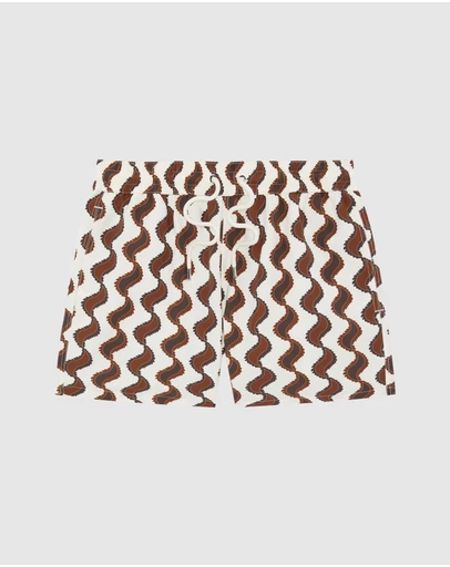 Frescobol Carioca - Rio Copa Paisley Print Swim Shorts