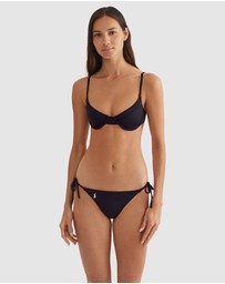 Polo Ralph Lauren - Signature Solids High Leg Tie Side Brazilian Bikini Bottom