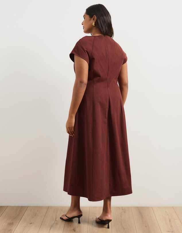 Atmos&Here Curvy - Sofie Chambray Midi Dress