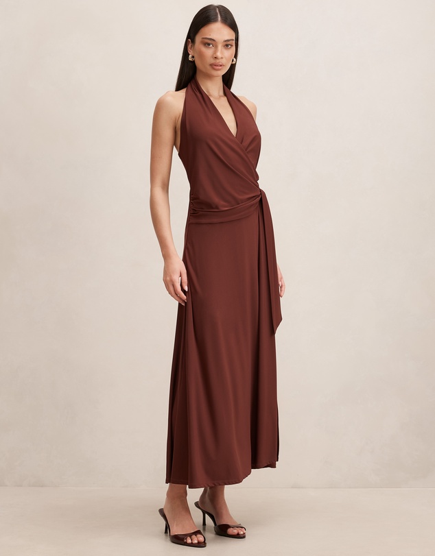 Forever New - Aaliyah Wrap Halter Neck Midi Dress