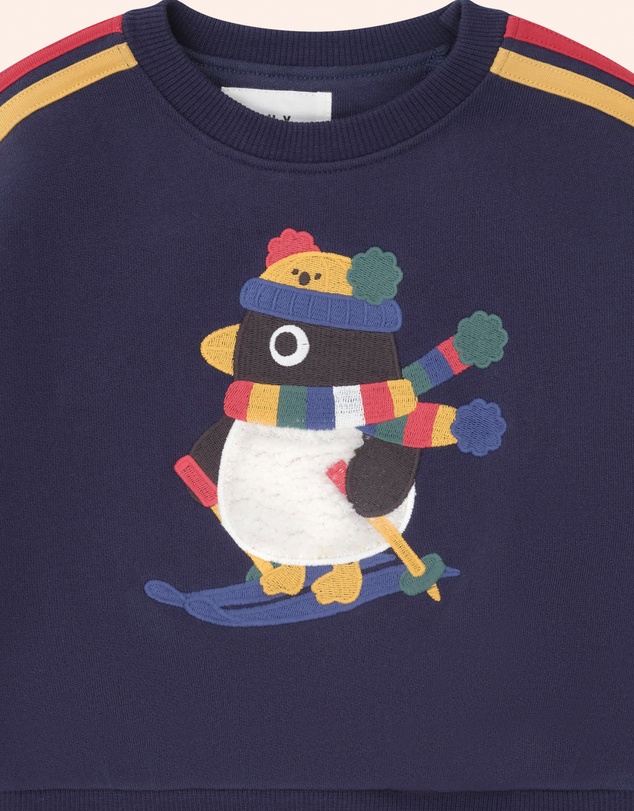 Huxbaby - Ski Percy Stripe Drop Shoulder Sweatshirt - Babies