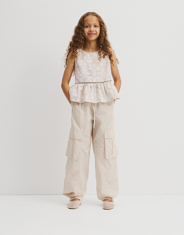 Country Road - Teen Sleeveless Peplum Top