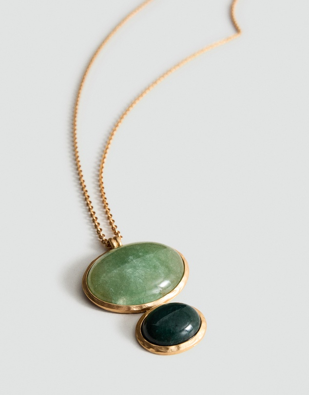 M.N.G - Long Pendant with Stones