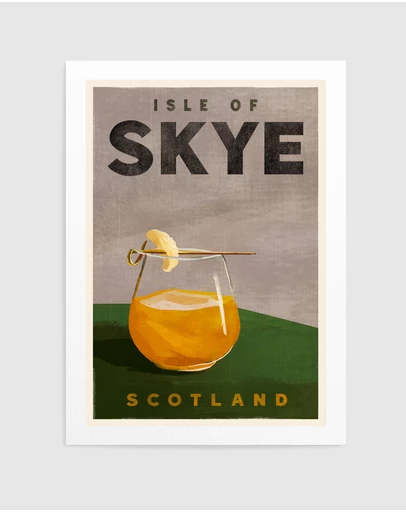 Olive et Oriel - Isle Of Skye Scotland Scotch Cocktail by The Whiskey Ginger Art Print