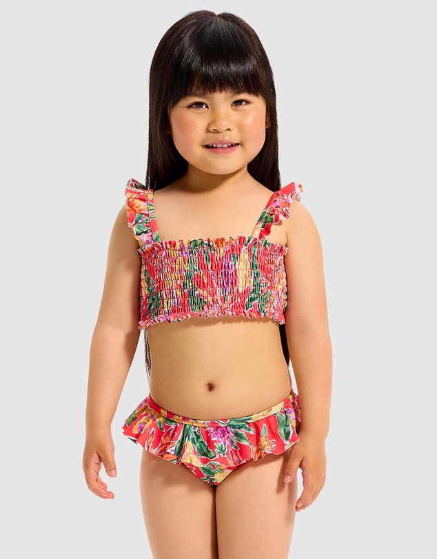 Seafolly - Hot House Melon Shirred Bikini - Kids