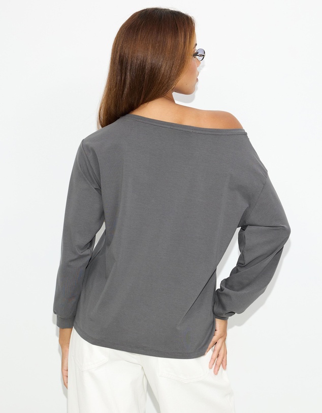 Dazie - Holly Long Sleeve Eyelet T-Shirt