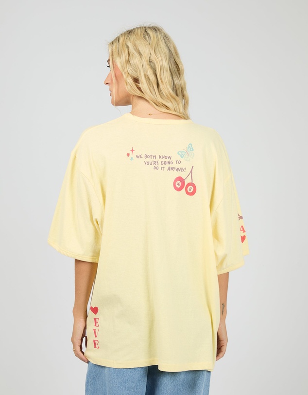 All About Eve - Snake Eyes Oversized Tee Yellow
