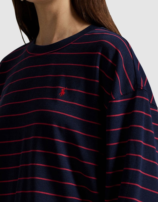 Polo Ralph Lauren - Club Terry Striped Long Sleeve Cotton Jersey Pyjama Set