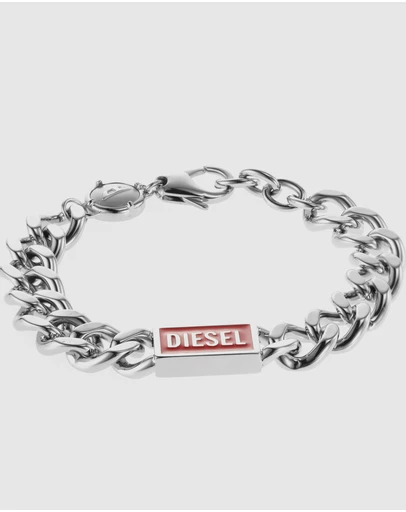 Diesel - Steel Silver-Tone Bracelet