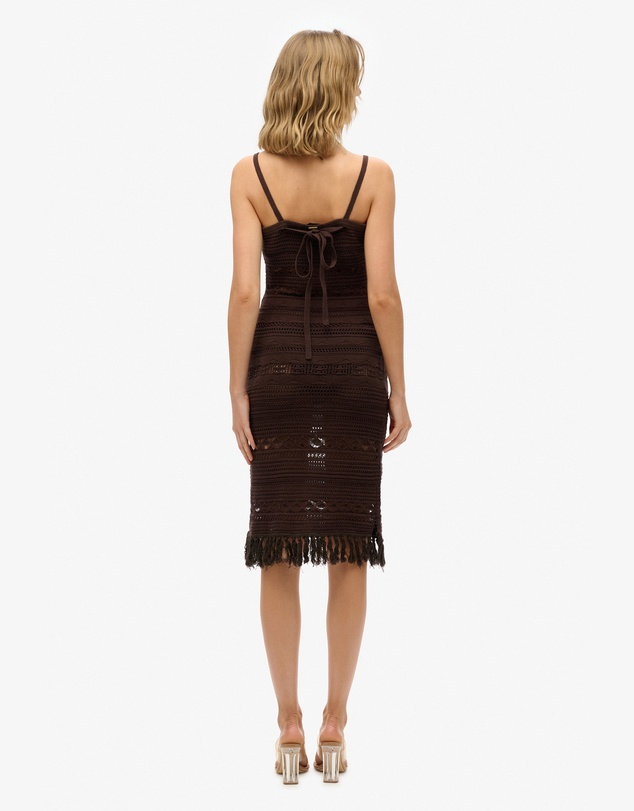 Superdry - Crochet Tassel Midi Dress