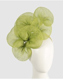 Max Alexander - Large Lilly Lime Flower Fascinator