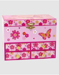 Pink Poppy - Vibrant Vacation Medium Musical Jewellery Box