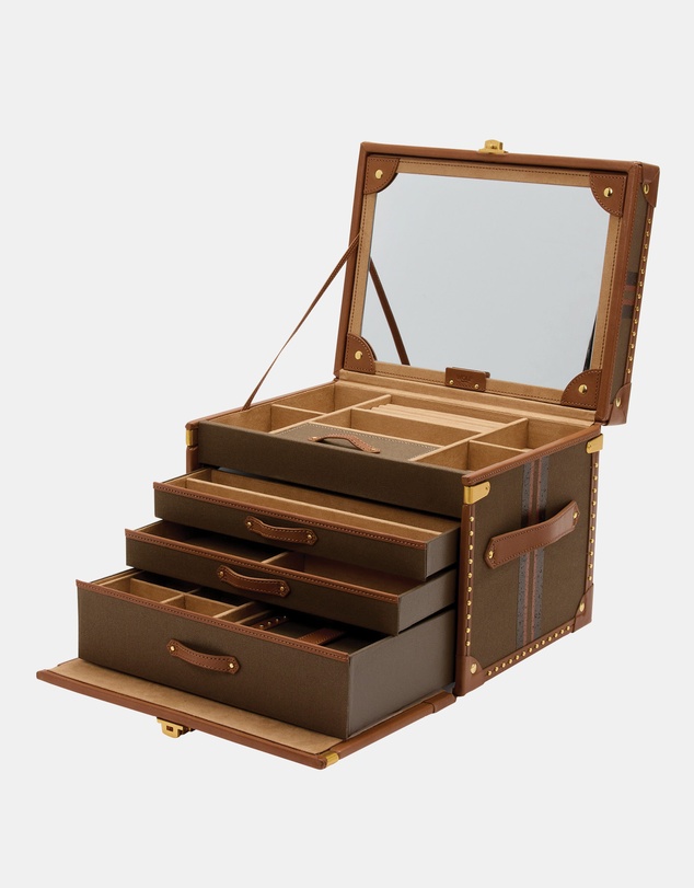 Wolf - Wolf Ida Trunk Jewellery Box Khaki