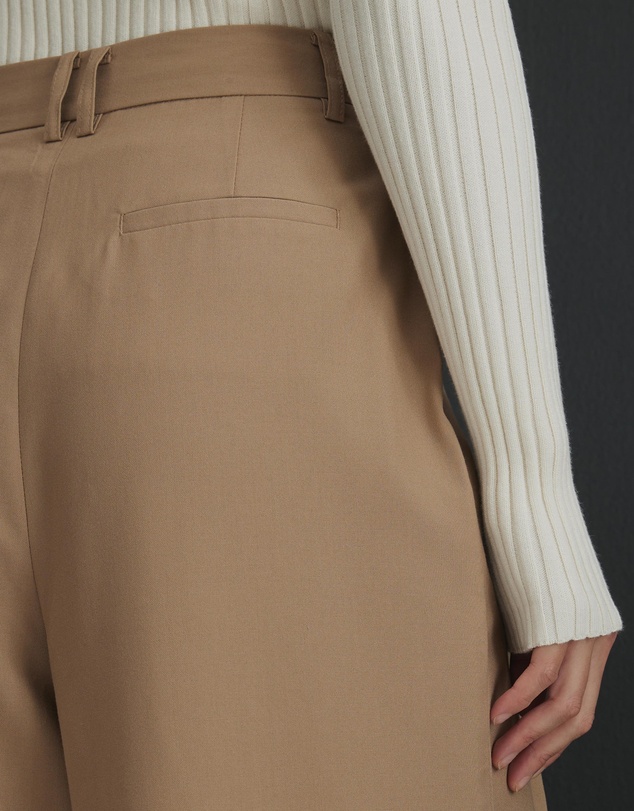 AERE - Ayame Pleated Wide Leg Pants
