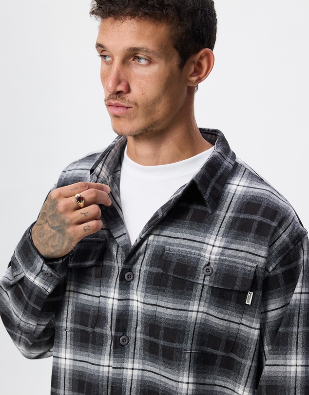 S Double - Pass Flannel Overshirt
