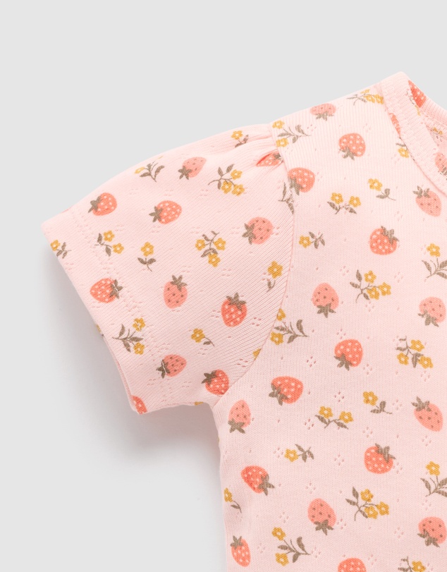 Purebaby - Pointelle Short Sleeve Tee-Kids-Babies