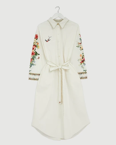 Revibe - Repaired Camilla Shirt Dress With Back Button Detail - AU 12
