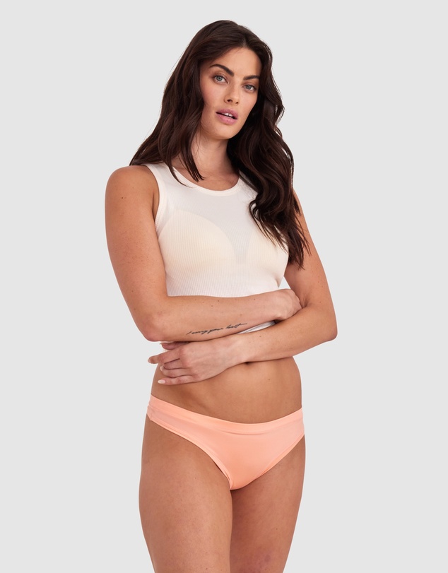 Bras N Things - Body Bliss V String - Light Coral