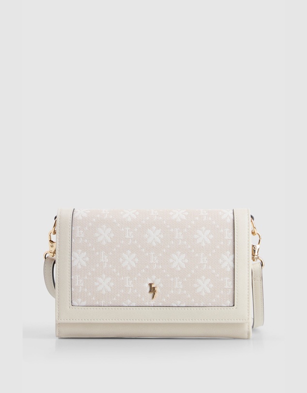 Laura Jones - Jacquard Flap Crossbody Bag