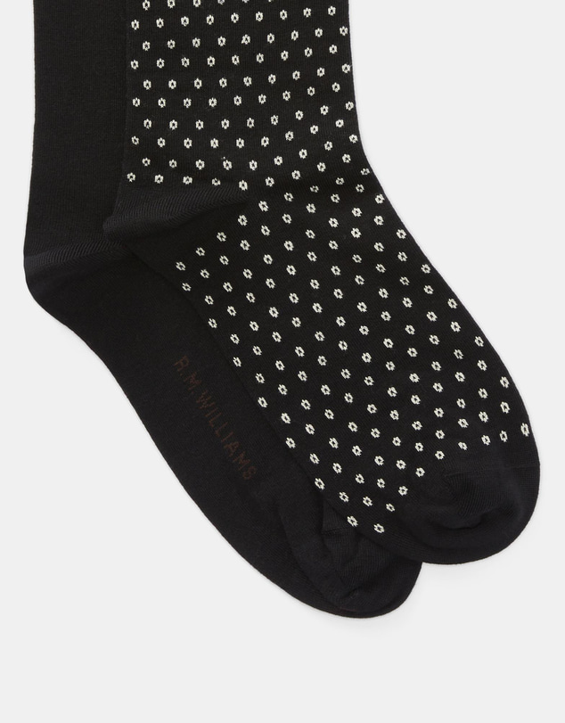 R.M.Williams - 2-Pack Nelson Polka Dot Socks