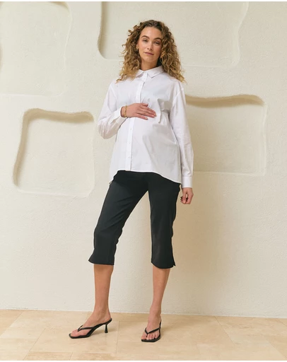 Soon Maternity - Classic Cotton Shirt