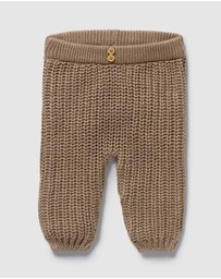 Wilson & Frenchy - Chestnut Organic Knitted Leggings - Babies