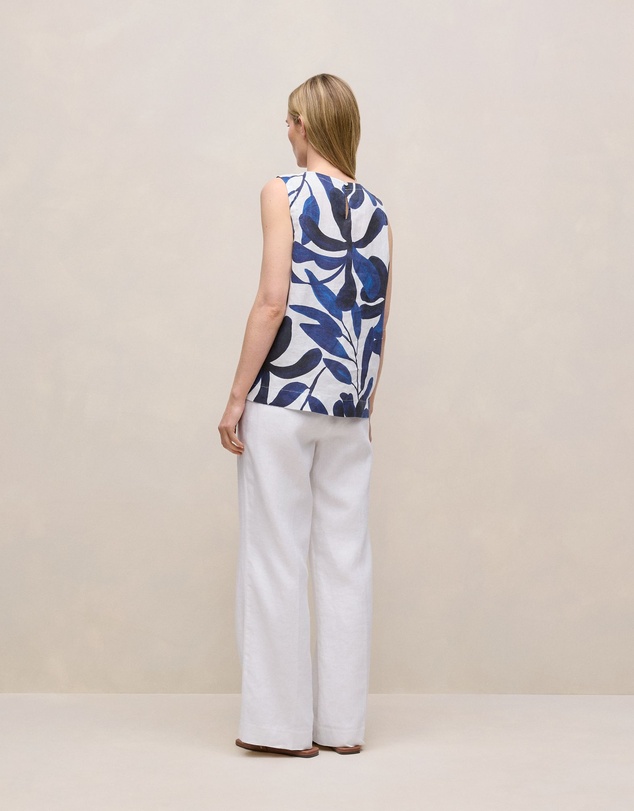 Trenery - Marea Linen Shell Tank in White