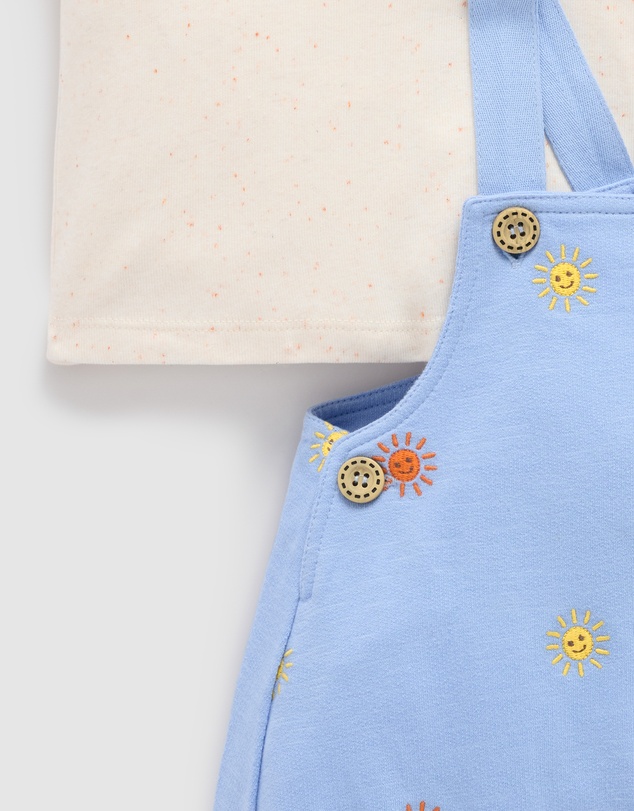 Purebaby - Broderie Overall Set -Kids-Babies