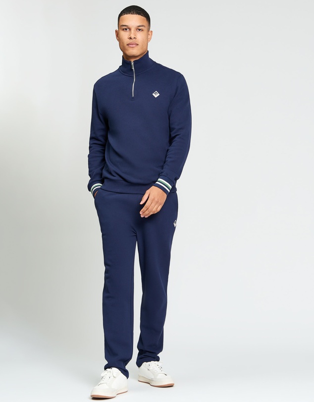 Ben Sherman - Textured Half Zip Sweatshirt