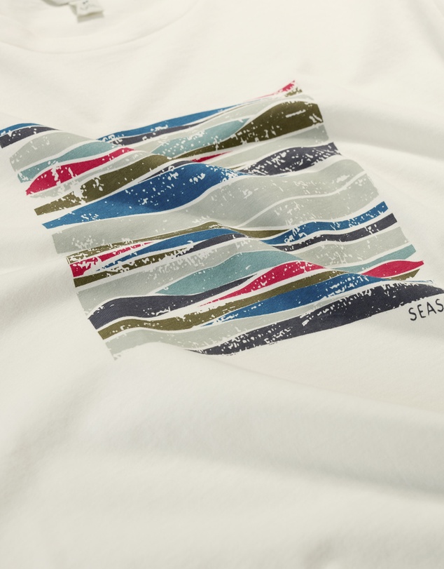 Seasalt - Seasalt Cornwall White Midwatch Organic Cotton T-Shirt
