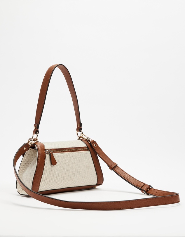 GUESS - Karnilla Canvas Flap Shoulder Bag