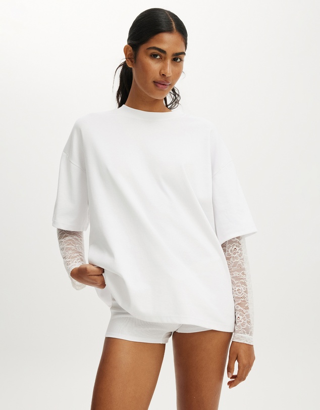 Cotton On Body - Oversized Layered Long Sleeve Top