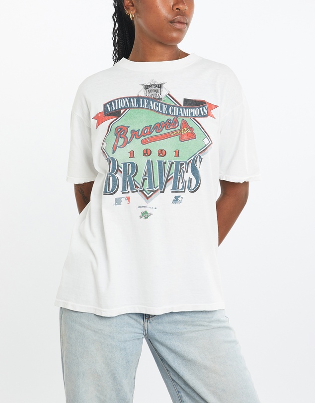 Vintage by The Real Deal - Pre Loved - Vintage 1991 MLB Atlanta Braves Tee