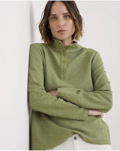 Seasalt - Seasalt Cornwall Green Last Boat Sweatshirt
