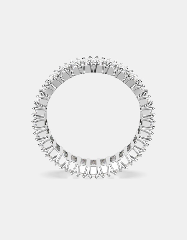 Swarovski - Matrix Ring, Baguette Cut, White, Silver-Tone Finish