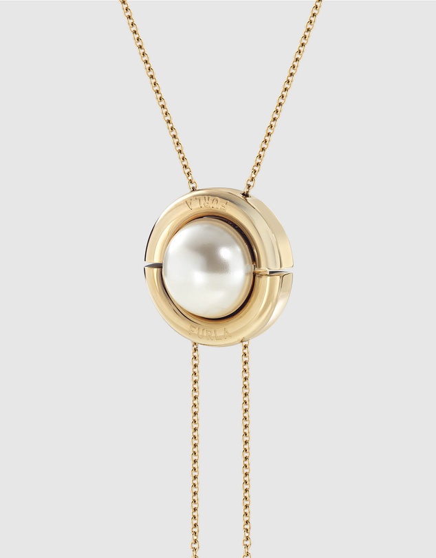 Furla - Miasfera Iconic Pearl Gold-Tone Long Necklace