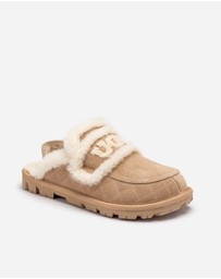 Ozwear Connection Uggs - UGG Violet Matelassé Shearling Slipper (Elastic Logo, Detachable Feature)