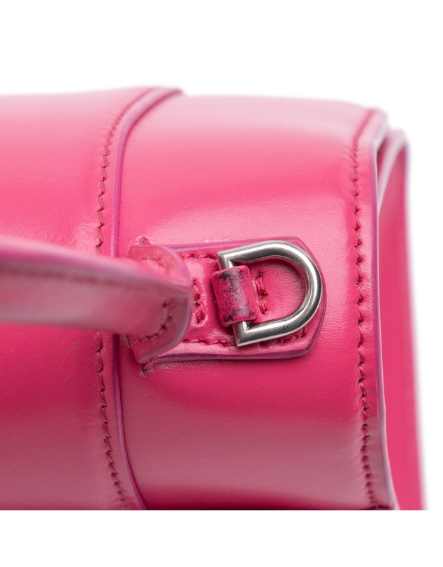 Pre-Loved by Azura Reborn - Pre-Loved Small Shiny Box Calfskin Hourglass Satchel