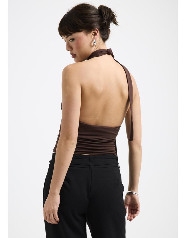 Alice In The Eve - Eloise Halter Scarf Top