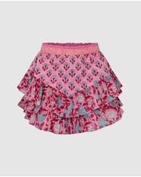 KINGA CSILLA - Kamala Block Print Fae Frill Skort