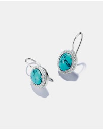 THOMAS SABO - THOMAS SABO Earrings with Turquoise Oval Stones