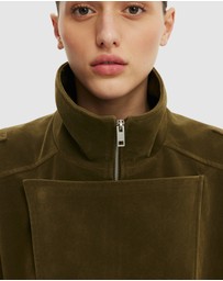 Cotton On - Cove Faux Suede Biker Jacket