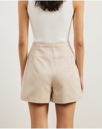 Atmos&Here - Kendal Pleated Tailored Shorts