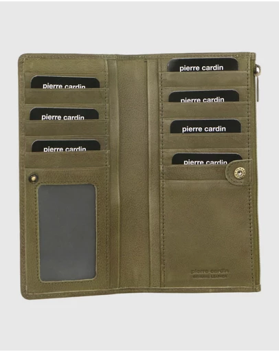 Pierre Cardin - Perforated Leather Travel Wallet