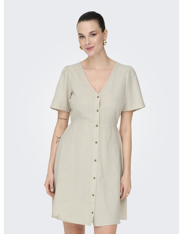 ONLY - Vita Button Mini Dress