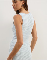 Atmos&Here - Juni Sleeveless Stripe Knit Dress