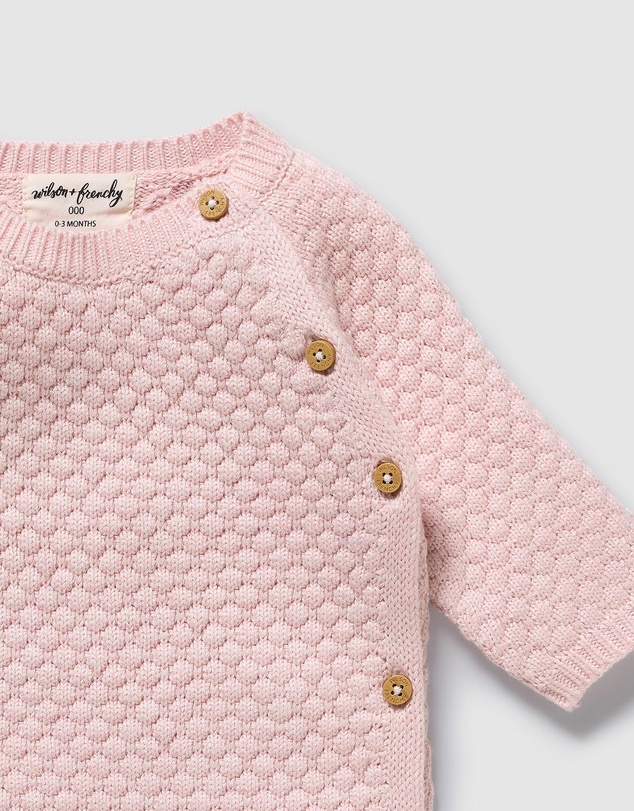 Wilson & Frenchy - Organic Knitted Bauble Kimono Cardigan - Babies