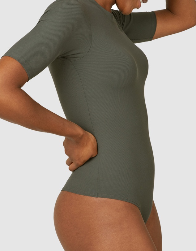 Spanx - Suit Yourself-Ribbed Crewneck Bodysuit